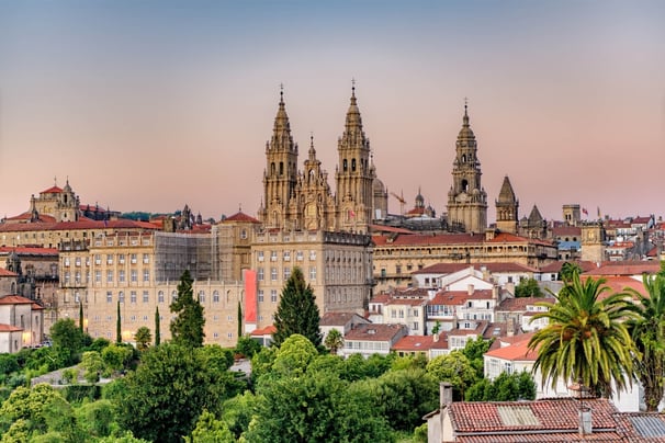 Santiago de Compostela city view